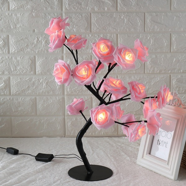 LED Tree Lamp Rose Modeling Lamp