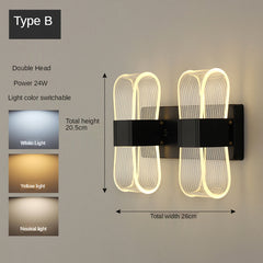 Golden Nordic Style Wall Lamp Lighting Fixture