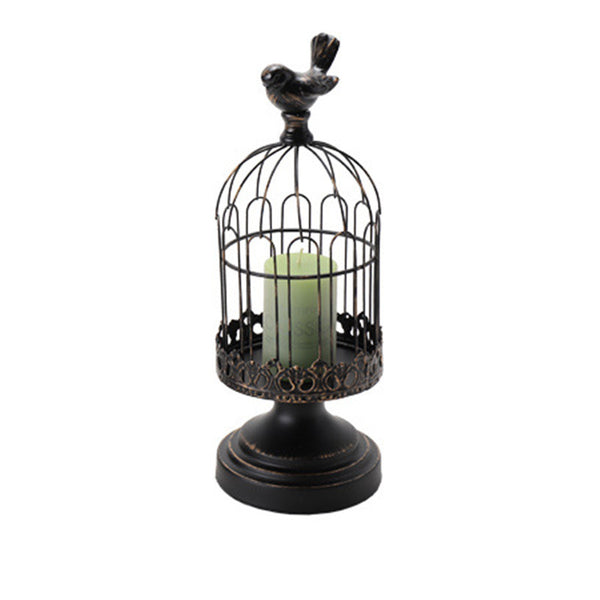 Simple Retro Candle Holder Wrought Iron Ornament