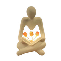 Nordic Abstract Thinker  Sculpture Night Lamp