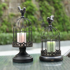 Simple Retro Candle Holder Wrought Iron Ornament