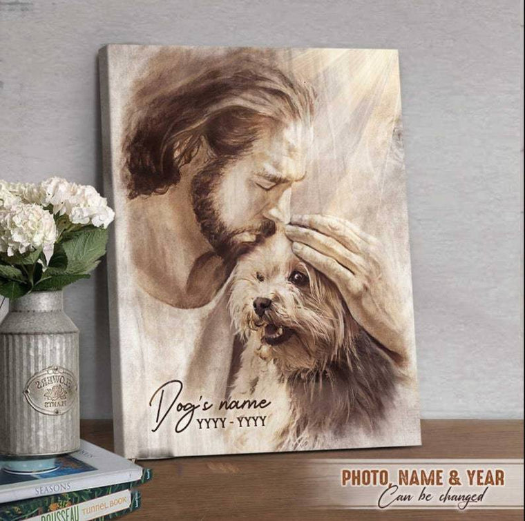 Personalized Memorial Pet Wall Art Canvas portrait